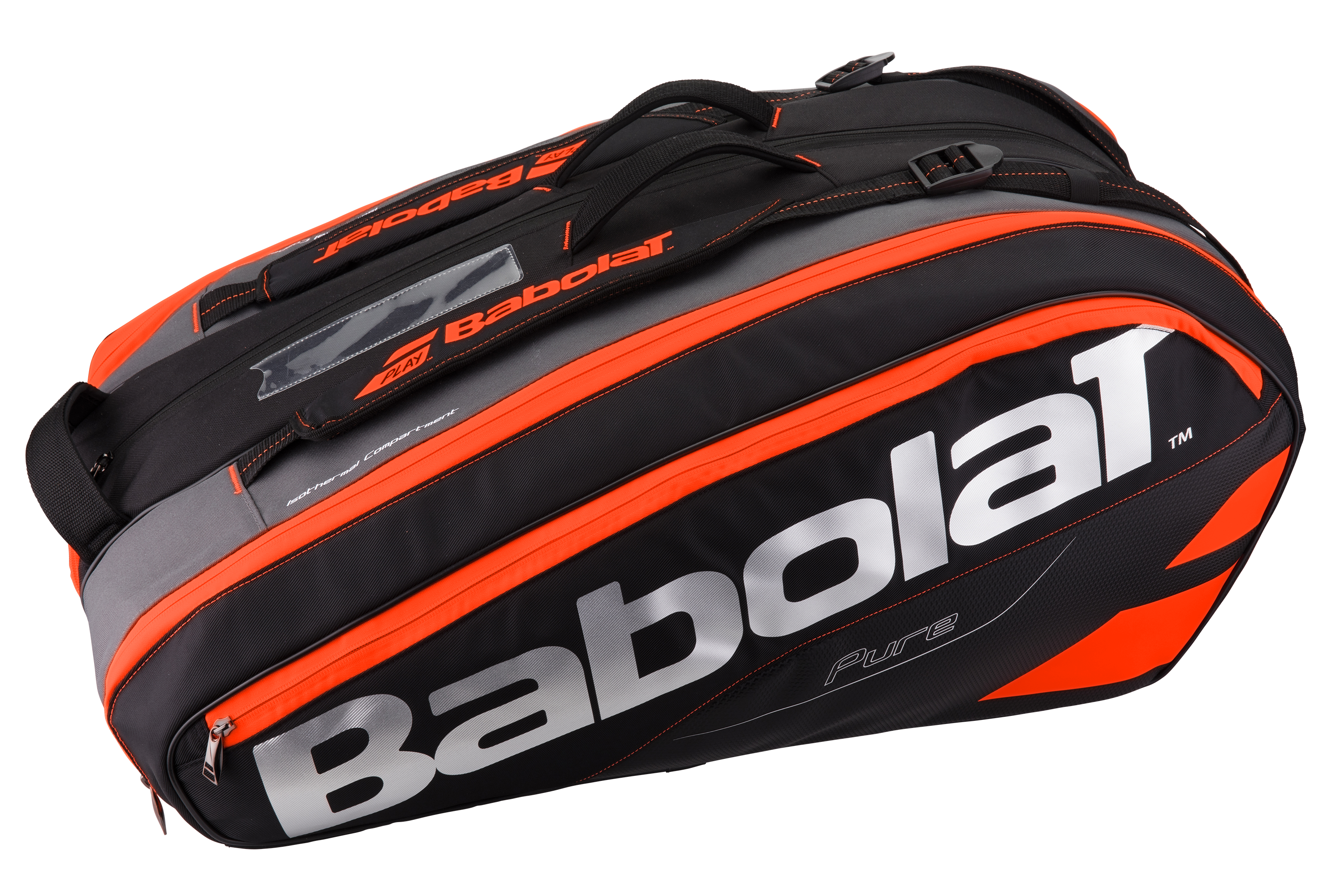 ZebraStore Babolat Pure Strike Racket Holder X12 Black 2017